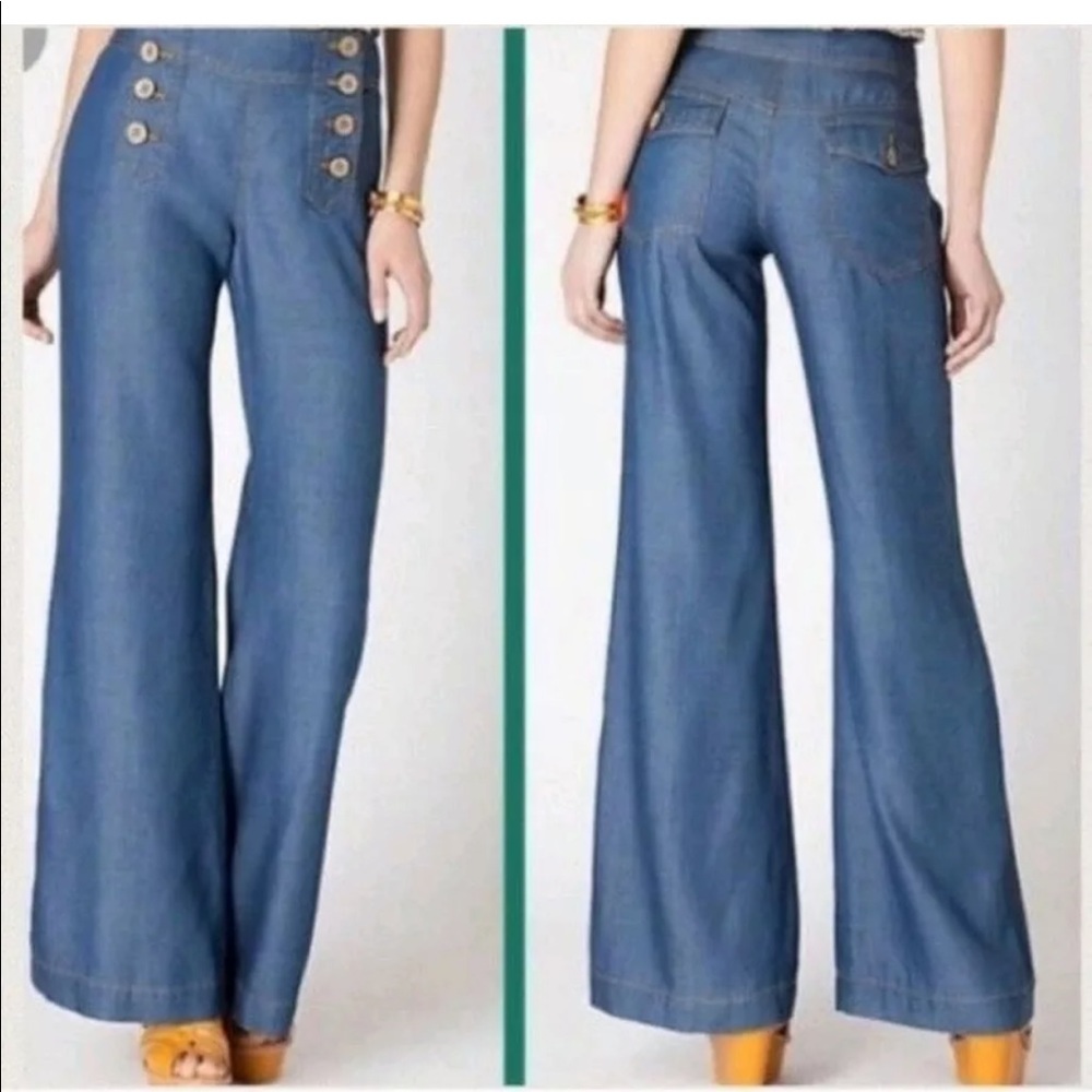 Anthropologie Elevenses Sailor Trousers